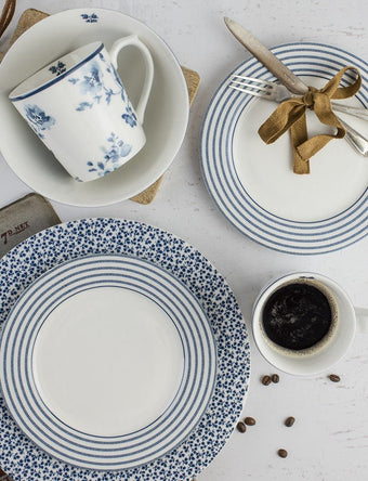 Blueprint Floris Set of 4 Salad Plates - Laura Ashley