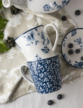 Blueprint Mixed Designs Set of 4 Mugs (9oz) - Laura Ashley