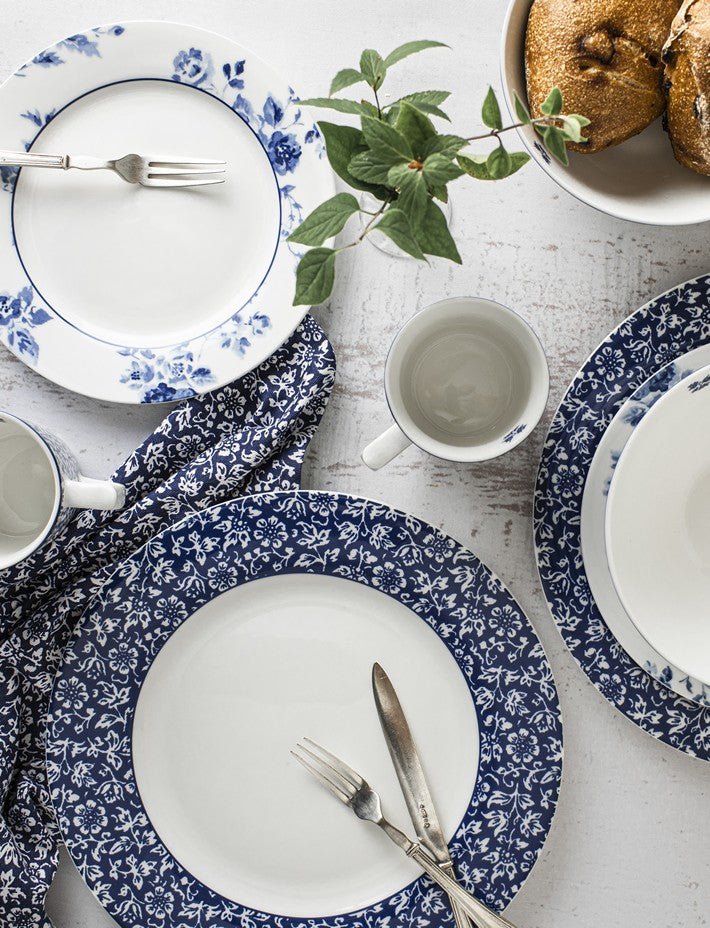 Blueprint Sweet Allysum Set of 4 Dinner Plates