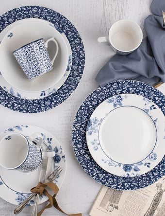 Blueprint Sweet Allysum Set of 4 Luncheon Plates - Laura Ashley