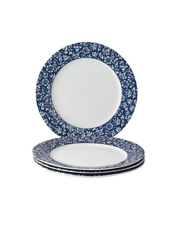 Blueprint Sweet Allysum Set of 4 Luncheon Plates - Laura Ashley