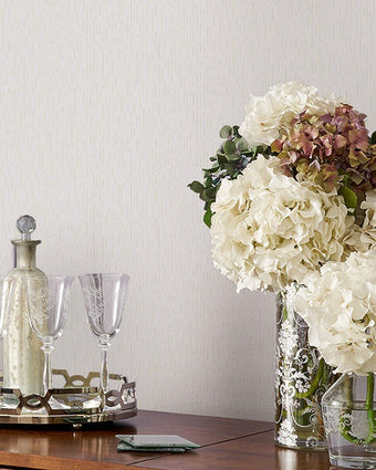 Blyth Paintable White Wallpaper - Laura Ashley