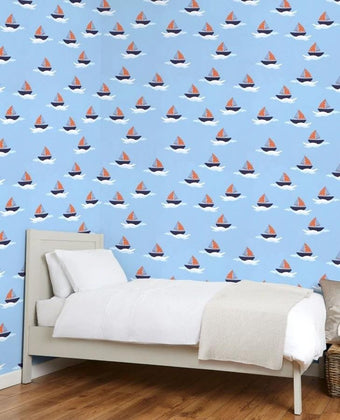 Boats Wallpaper Sample - Laura Ashley