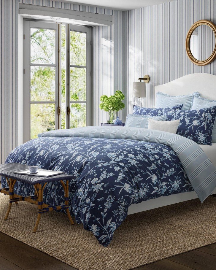 Branch Toile Blue Comforter Bonus Set