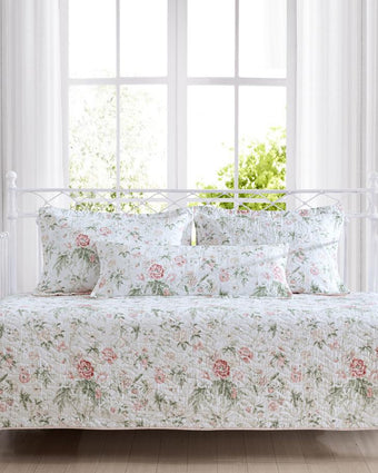 Breezy Floral Pink Daybed Bonus Set - Laura Ashley