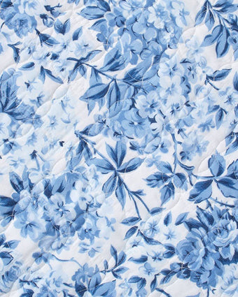 Brighton Blue Quilt Set - Print Close-up