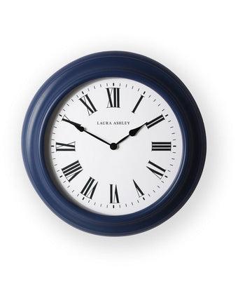 Brookvale Dusky Seaspray Blue Large Station Clock - View of front of clock