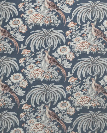 Burdette Dusky Seaspray Fabric - Close-up view of  fabric