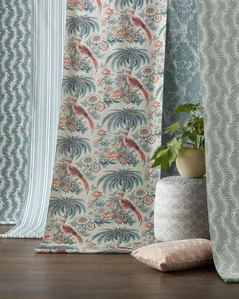 Burdett Eucalyptus Fabric - View of large sample of fabric
