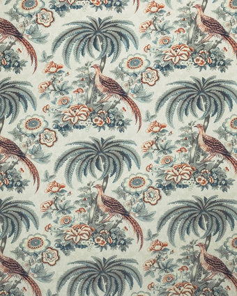 Burdett Eucalyptus Fabric - Close-up view of fabric