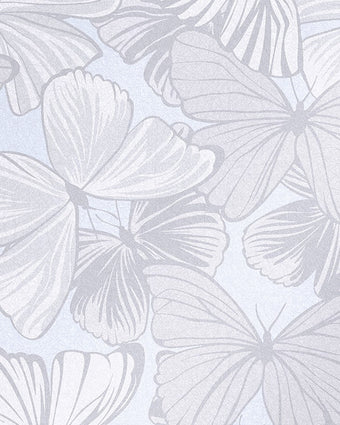 Butterfly Garden Sugared Grey Wallpaper - Close up view of wallpaper