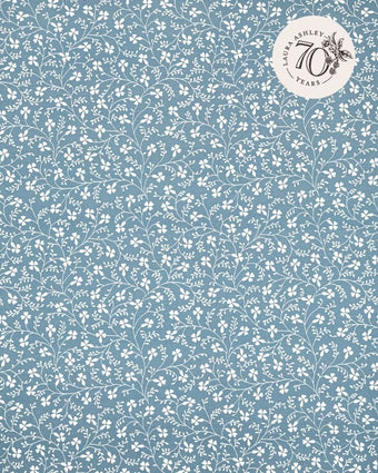 Campion Pale Newport Blue Fabric Sample view of pattern