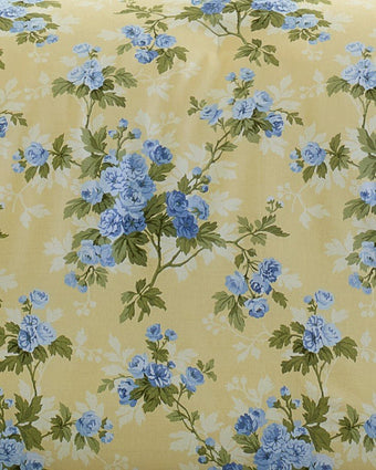 Cassidy Yellow Duvet Cover Bonus Set - Close up view of print on duvet cover