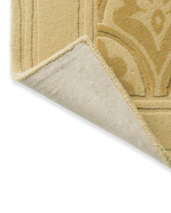 Catarina Gold Rug view of back of rug