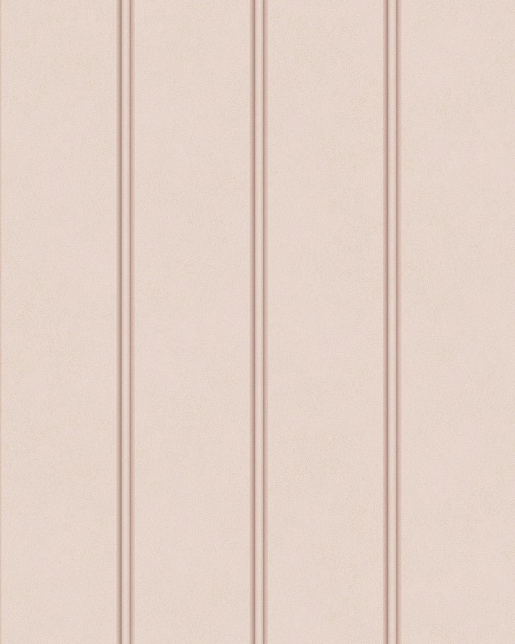 Chalford Wood Panelling Plaster Pink Wallpaper Sample
