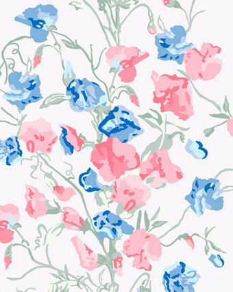 Charlotte Coral Pink Wallpaper Sample - Laura Ashley