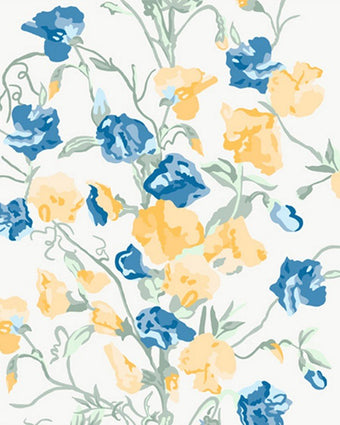 Charlotte Pale Gold Wallpaper Sample - Laura Ashley