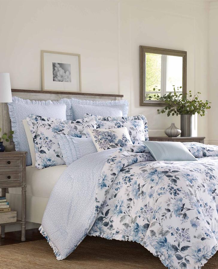 Chloe Cottage Blue Comforter Set