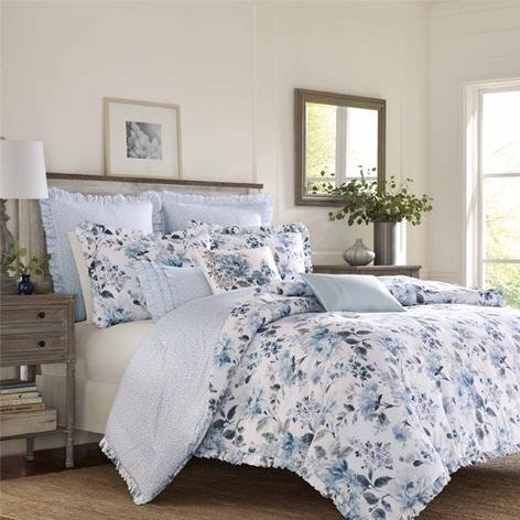 Light blue comforter on sale queen size