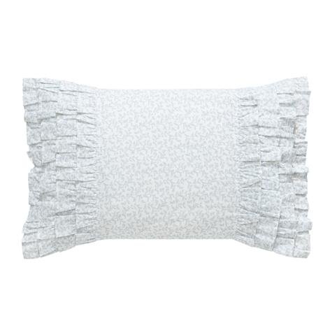 Blue ruffle discount pillow