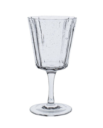Clear Set of 4 White Wine Glass Set view of glass