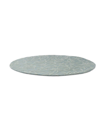 Cleavers Duck Egg Rug view of round rug