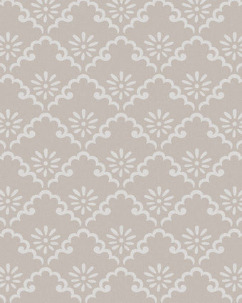 Coralie Dove Grey Wallpaper - Close up of wallpaper