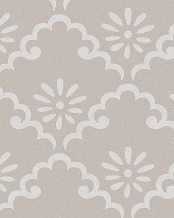 Coralie Dove Grey Wallpaper - Close up of wallpaper