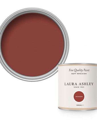 Crimson Paint - View of open can of paint