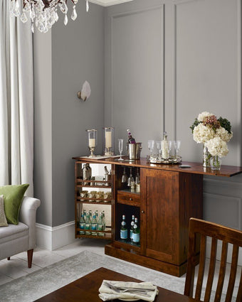Dark Dove Grey Paint - View of paint on a wall