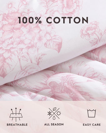 Delphine Pink Comforter Set Product information about bedding