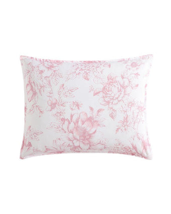 Delphine Pink Comforter Set View of sham