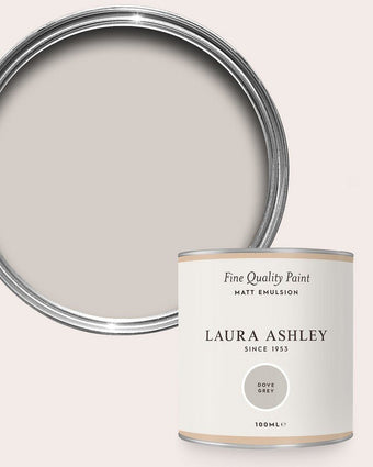 Dove Grey Paint - View of open tester can of paint