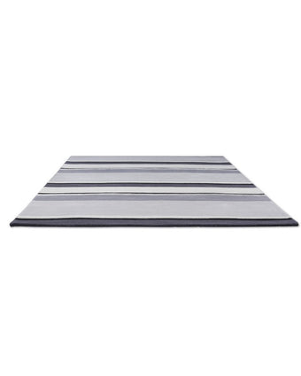 Eaton Charcoal Rug side view of rug