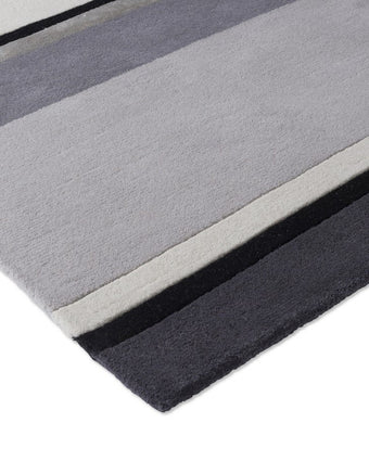 Eaton Charcoal Rug close up view of rug