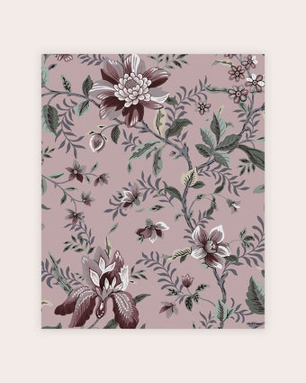 Edita’s Garden Pale Blackberry Wallpaper view of wallpaper