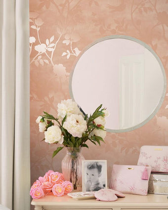 Eglantine Silhouette Blush Wallpaper Sample - Laura Ashley