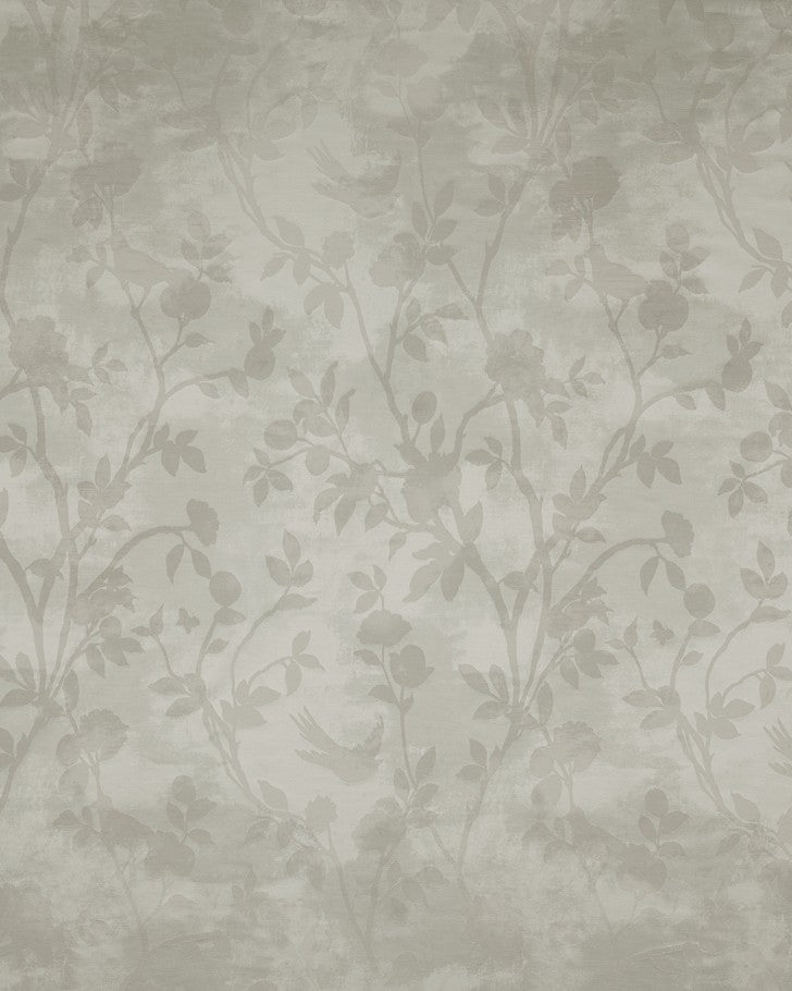 Eglantine Silhouette Woven White Sandy Fabric Sample - Laura Ashley