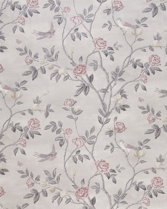 Eglantine White Sandy Fabric Sample - Laura Ashley