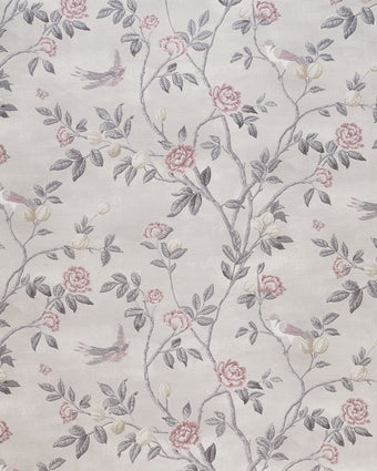 Eglantine White Sandy Fabric Sample - Laura Ashley