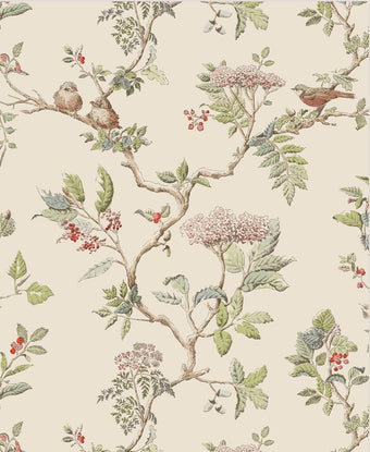 Elderwood Natural Wallpaper - Laura Ashley