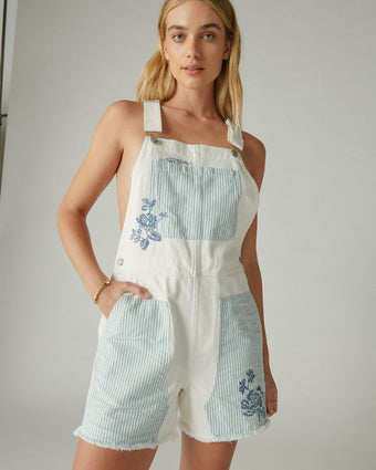 Embroidered Shortall - Close up view of Shortall