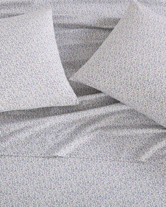 Emogene Purple Cotton Percale Standard Pillowcase Pair - Laura Ashley