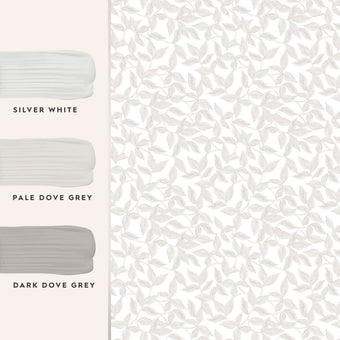 Erwood Pale Dove Grey Wallpaper - View of coordinating paint colors