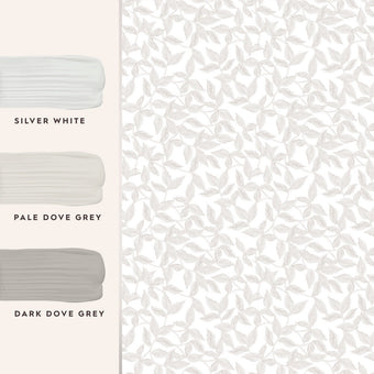 Erwood Pale Dove Grey Wallpaper Sample - View of coordinating paint colors