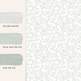 Erwood Pale Eau De Nil Wallpaper Sample - View of coordinating paint colors