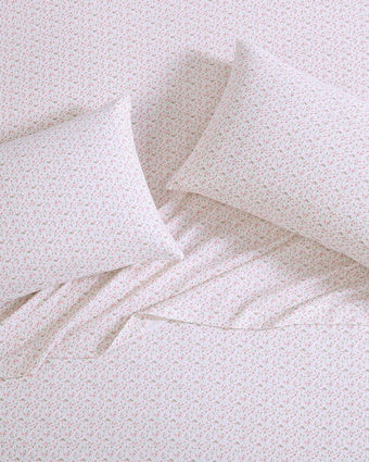 Evie Pink Cotton Flannel Sheet Set - Laura Ashley