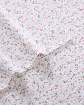 Evie Pink Cotton Flannel Sheet Set - Laura Ashley