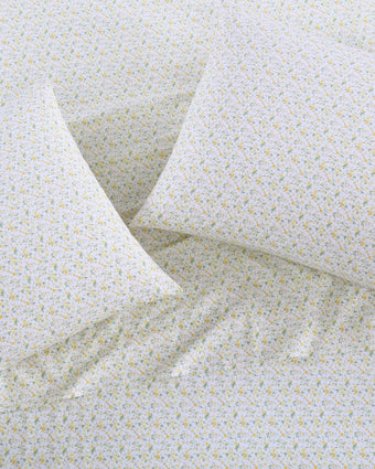 Evie Yellow Cotton Percale Sheet Set - Laura Ashley