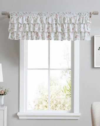 Fawna Blush Tier Ruffled Valance - Laura Ashley